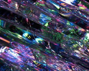close up shot of irregular crystal prisms