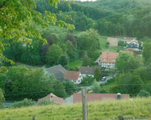 scenic view of hessen countryside at twilight