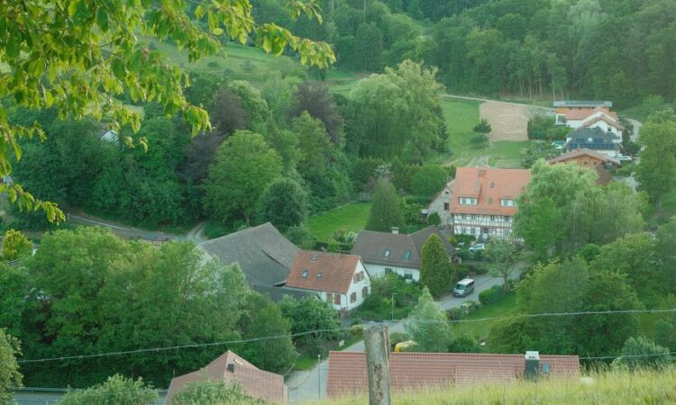 scenic view of hessen countryside at twilight